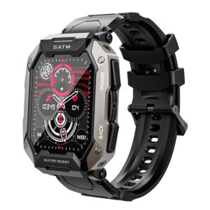 C20Plus Waterproof Bluetooth Smart Watch - Black, Calls, Full Features