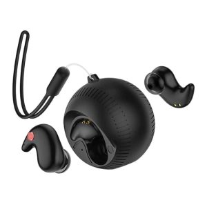 Coconut Ball Bluetooth Earphones + Case: Compact & Wireless Sound Solution