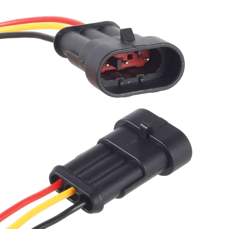 10pcs 3P Car Waterproof Plug Set - Easy Plug-In, 10cm Length 5 10Pcs 3P Car Waterproof Plug Set - Easy Plug-In, 10Cm Length - Image 5