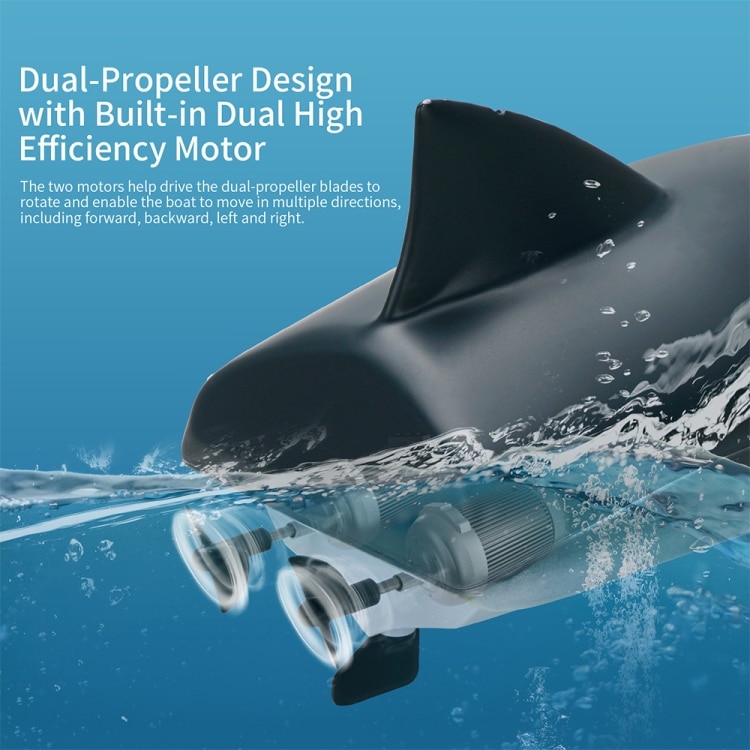 YDJ-818 2.4G RC Shark Boat - High-Speed Remote Control for Thrilling Adventures 6 Ydj-818 2.4G Rc Shark Boat - High-Speed Remote Control For Thrilling Adventures - Image 6