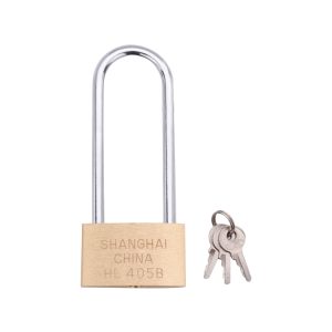 Secure Your Valuables with Copper Padlock - Long Lock Beam, 50mm Open