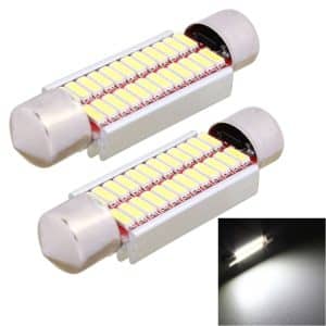 2 PCS 41mm 2W 240LM White Light LED License Plate Bulbs for Car - Error Free