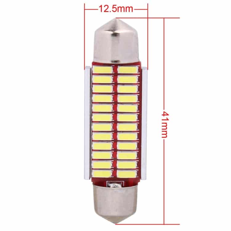 2 PCS 41mm 2W 240LM White Light LED License Plate Bulbs for Car - Error Free 4 2 Pcs 41Mm 2W 240Lm White Light Led License Plate Bulbs For Car - Error Free - Image 4