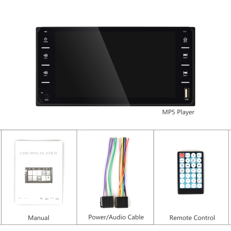 7" Car GPS Navigator, Multi-Touch Screen, TF/USB/AUX, MP5 Player, Android/iPhone Links 5 7&Quot; Car Gps Navigator, Multi-Touch Screen, Tf/Usb/Aux, Mp5 Player, Android/Iphone Links - Image 5