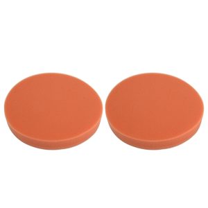 2 Pcs High-density Car Waxing Sponges, 18.5 x 18.5cm • Round Shape