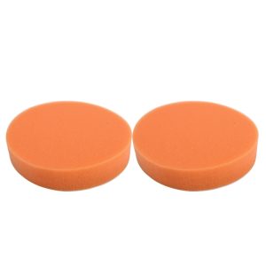2 PCS High-density Car Wax Round Sponge 12.5x12.5cm - Easy Waxing & Polishing