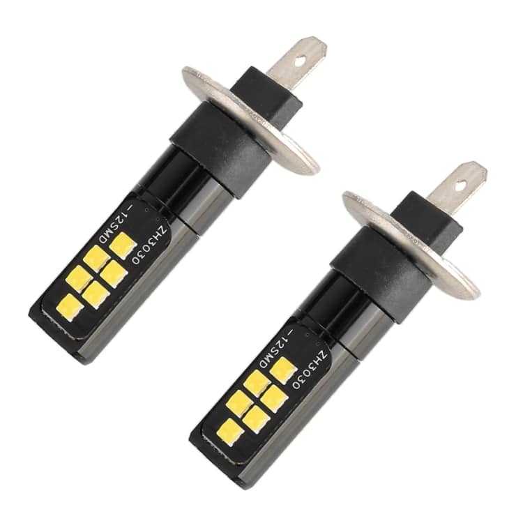 2PCS H1 DC9-16V 3.5W Fog Light 12LEDs 320LM 6000K Constant Current 2 2Pcs H1 Dc9-16V 3.5W Fog Light 12Leds 320Lm 6000K Constant Current - Image 2