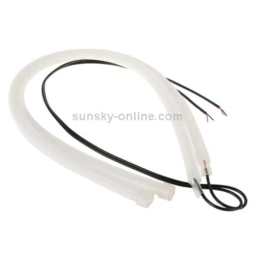 12V Car Daytime Running Lights, Blue Soft Lamp, 2 PCS, 30cm Length 2 12V Car Daytime Running Lights, Blue Soft Lamp, 2 Pcs, 30Cm Length - Image 2