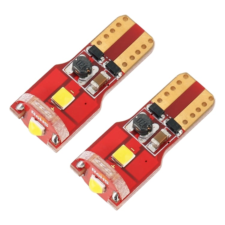 2Pcs T10/168/194 DC12V 1.6W 130LM 6000K 3LEDs SMD-3030 Red Car Clearance Light 2 2Pcs T10/168/194 Dc12V 1.6W 130Lm 6000K 3Leds Smd-3030 Red Car Clearance Light - Image 2