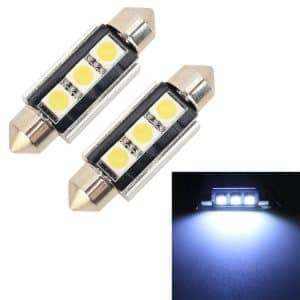 10PCs 39mm DC12V 1.7W 7000K 70LM 3LED Car Reading Lamp