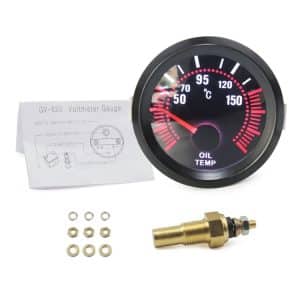 12V Car Oil Temp Gauge - Monitor Engine Precision at 52mm - Easy Installation