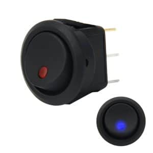 12V 20A Triple Plug Rocker Power Switch with LED ON/OFF - Convenient & Functional
