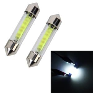 10PCS 41mm 1W 6000K White Car Dome LED Light, DC12V - Brightening your Drive