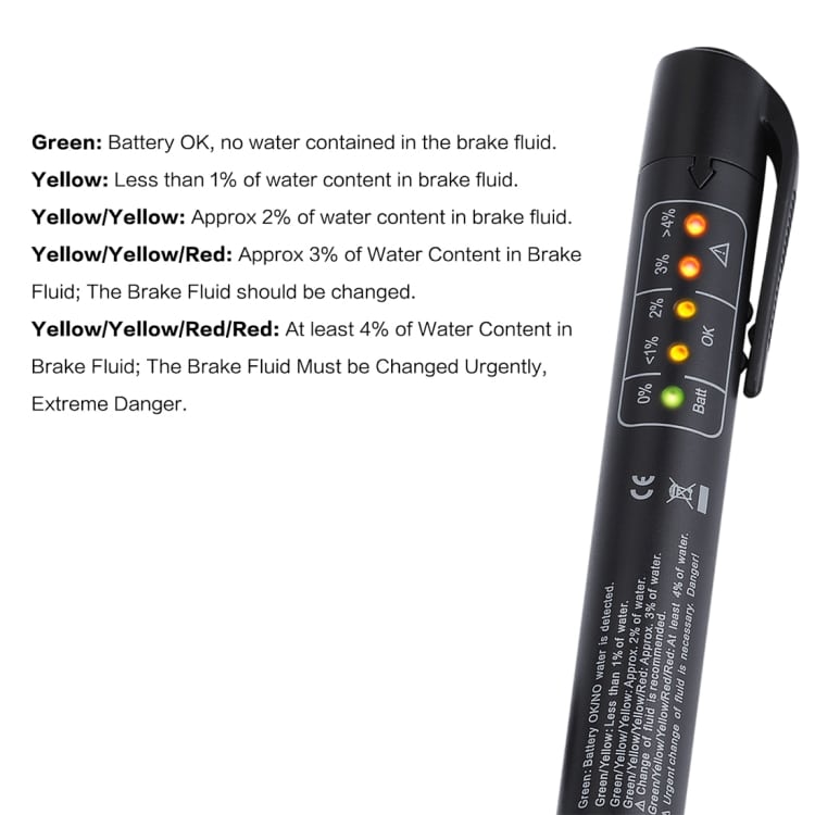 5-LED Brake Fluid Tester - Enhance Car Safety with Diagnostic Tool 4 5-Led Brake Fluid Tester - Enhance Car Safety With Diagnostic Tool - Image 4