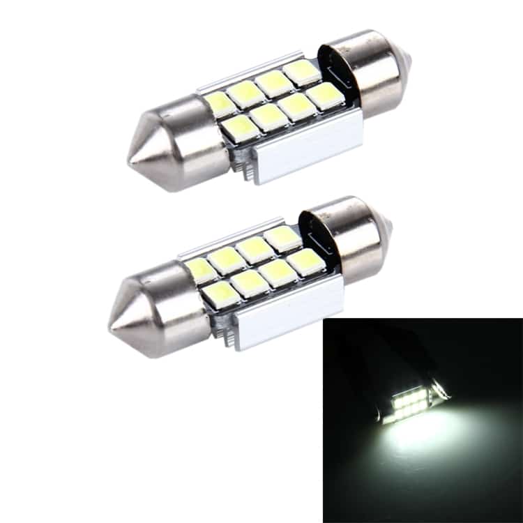 2 PCS 3W 200 LM 6000K Car Dome LED Reading Light, Bicuspid Port, DC 12V 1 2 Pcs 3W 200 Lm 6000K Car Dome Led Reading Light, Bicuspid Port, Dc 12V
