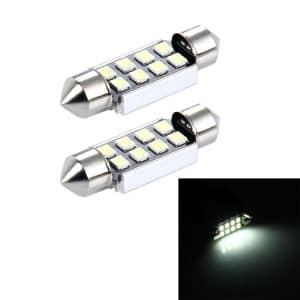 2 PCS 3W 200 LM 6000K Car Dome Lamp LED Reading Light, 36MM, 8 SMD-2835 LEDs • DC 12V