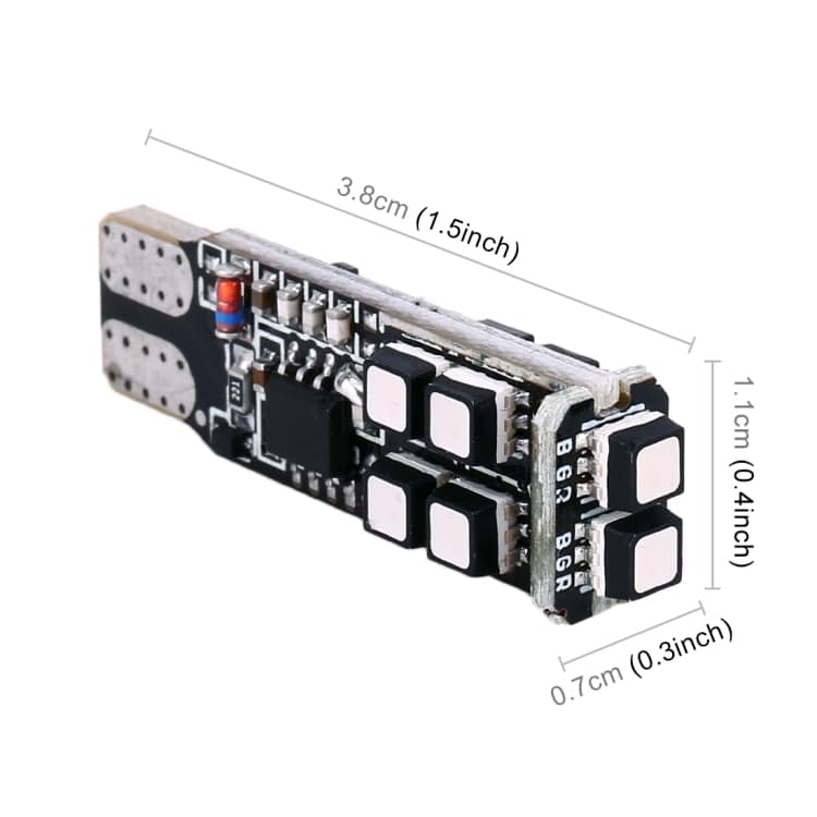 2PCS W5W 194 T10 Multi-Color LED Car Clearance Lights, Remote Control, DC 12V 4 2Pcs W5W 194 T10 Multi-Color Led Car Clearance Lights, Remote Control, Dc 12V - Image 4