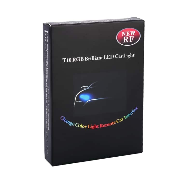 2PCS W5W 194 T10 Multi-Color LED Car Clearance Lights, Remote Control, DC 12V 8 2Pcs W5W 194 T10 Multi-Color Led Car Clearance Lights, Remote Control, Dc 12V - Image 8