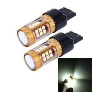 2 PCS 7443 LED Car Brake Lights Turn Light, 1300LM, 6500K, 28 SMD-3030, DC 12V