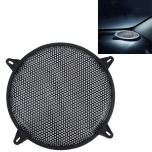 12" Car Metal Mesh Subwoofer Cover Kit with Fixed Holder - Black