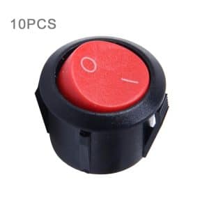 10 PCS Universal Car Auto DIY 2 Pin Round Cap OFF-ON Push Button