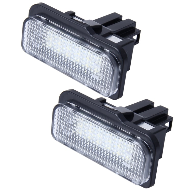 Upgrade with 2 PCS Canbus License Plate Lights for Benz - Bright 24 SMD-3528 Lamps 2 Upgrade With 2 Pcs Canbus License Plate Lights For Benz - Bright 24 Smd-3528 Lamps - Image 2