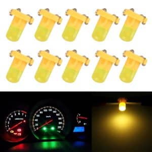 10-Pack 2W T3 Wedge LED Instrument Panel Light - Dashboard Gauge Cluster Bulb