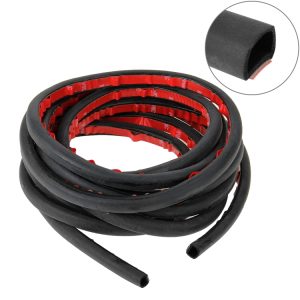 5m Big D-Shaped Car Noise Reduction Sealing Strip with Sticker