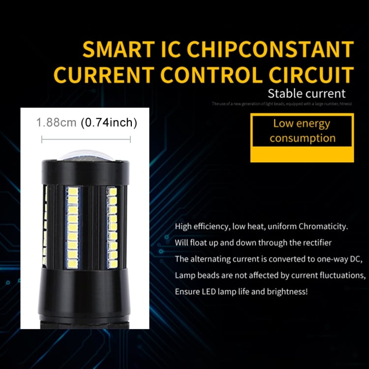 2 PCS 1157 / BAY15D Car Brake Lights, 66LEDs, 6000K, 655LM, DC9-16V, 8.2W(H) 2.7W(L) 6 2 Pcs 1157 / Bay15D Car Brake Lights, 66Leds, 6000K, 655Lm, Dc9-16V, 8.2W(H) 2.7W(L) - Image 6