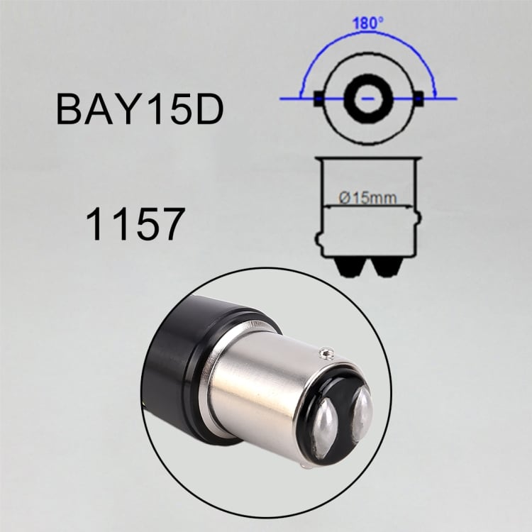 2 PCS 1157 / BAY15D Car Brake Lights, 66LEDs, 6000K, 655LM, DC9-16V, 8.2W(H) 2.7W(L) 8 2 Pcs 1157 / Bay15D Car Brake Lights, 66Leds, 6000K, 655Lm, Dc9-16V, 8.2W(H) 2.7W(L) - Image 8