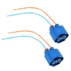 2 Car 9005 Bulb Holder Base Socket + Wire Set - Easy Installation, Durable