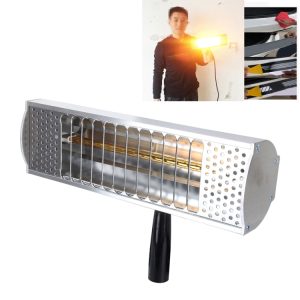 1000W Infrared Heat Lamp - 2m Cable, EU Plug, Spray Paint Heater & Dryer