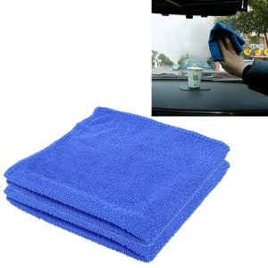 2-Piece Blue Microfiber Suede Towels for Car Care & Detailing