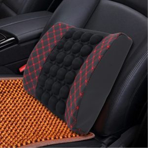 12V Lumbar Seat Relaxation Support Cushion for Car & Office - All-Season Fiber Wrap