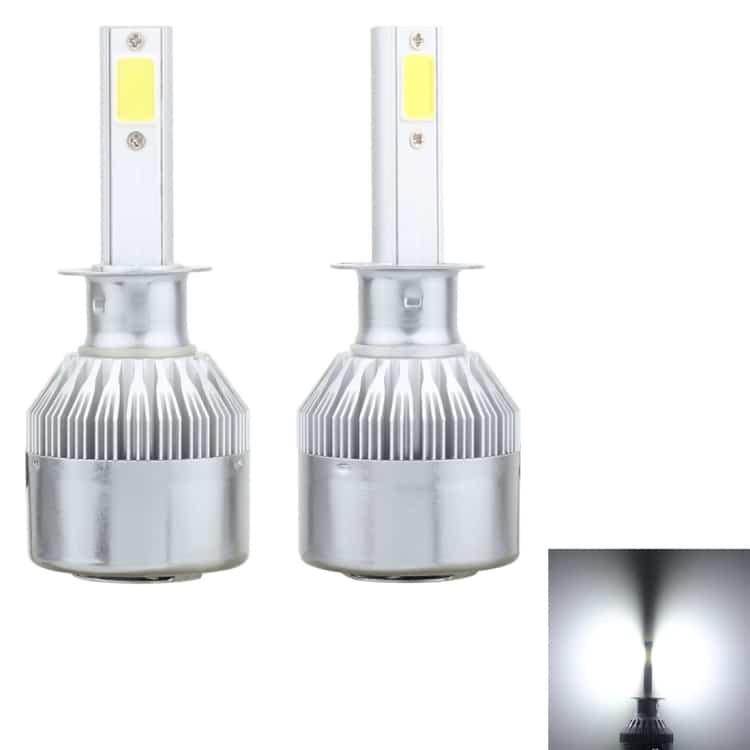 2 PCS H1 18W 8000K Canbus Car LED Headlight, IP68, 1800 LM, 2 COB Lamps 1 2 Pcs H1 18W 8000K Canbus Car Led Headlight, Ip68, 1800 Lm, 2 Cob Lamps
