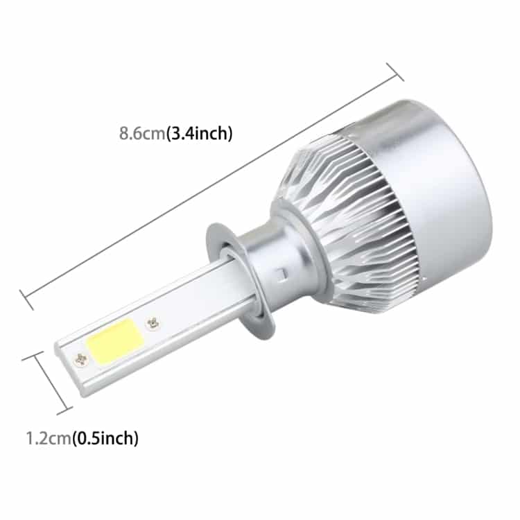 2 PCS H1 18W 8000K Canbus Car LED Headlight, IP68, 1800 LM, 2 COB Lamps 3 2 Pcs H1 18W 8000K Canbus Car Led Headlight, Ip68, 1800 Lm, 2 Cob Lamps - Image 3