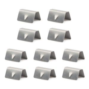 10 PCS Car Windshield Clip Deflector Channel for Heko G3 - Metal Buckle Included
