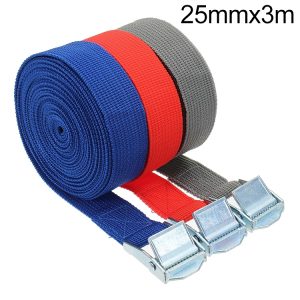 3m Secure Car Tension Rope w/ Alloy Buckle - 25mm for Gear Safety
