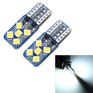 2 PCS T10 / W5W / 168 Car Reading Lamp 6000K 130LM Decoder 10LEDs SMD-2835