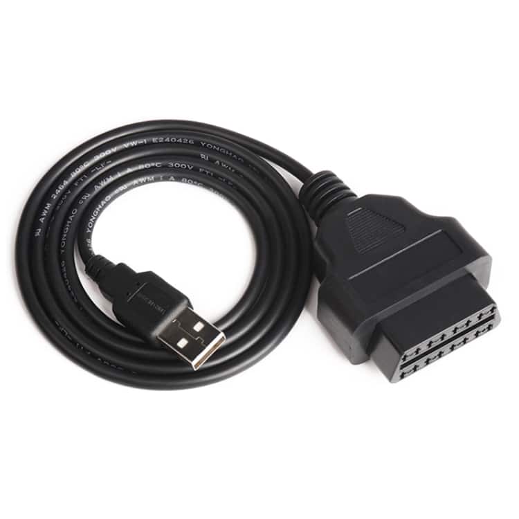 1m OBD II Female to USB Cable: Ideal for GPS Devices, Fast Data Transfer 2 1M Obd Ii Female To Usb Cable: Ideal For Gps Devices, Fast Data Transfer - Image 2