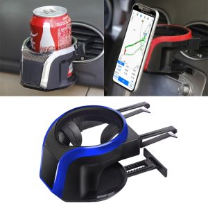 Car Air Outlet Mount: 2 in 1 Beverage Cup Stand & Phone Holder - Magnetic Design