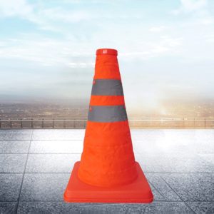 30cm Lift Road Safety Cones with Warning Light - Stay Safe on the Road!