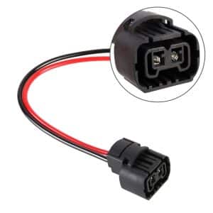 2 PCS H16 Female Socket with Cable Base for Automotive Bulb Holders