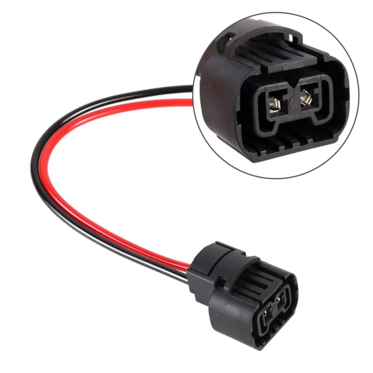 2 PCS H16 Female Socket with Cable Base for Automotive Bulb Holders 1 2 Pcs H16 Female Socket With Cable Base For Automotive Bulb Holders