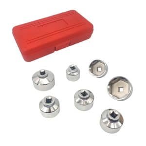 ZK-077 7-in-1 Cartridge Oil Filter Cap Wrench Set - Essential Car Maintenance Kit