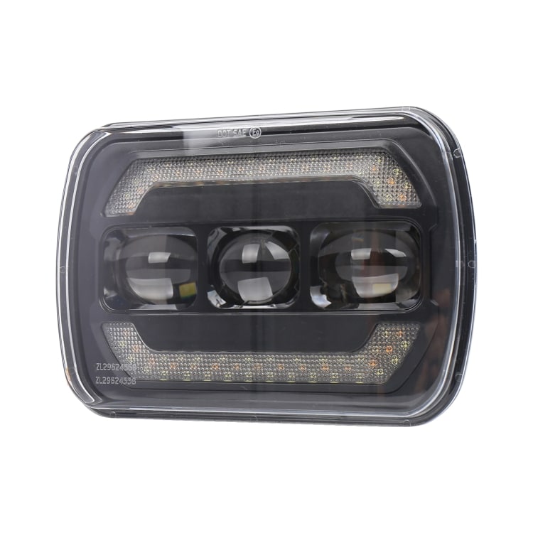 2073S 1 Pair 7 inch Car Square Headlight Work Light 2 2073S 1 Pair 7 Inch Car Square Headlight Work Light - Image 2