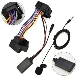 Wireless Car AUX Bluetooth Audio Cable + MIC for BMW E60 - Enhanced Connectivity