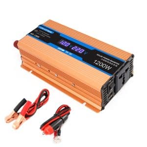Carmaer 12V to 220V 1200W Inverter Dual Display - Convert Power Anywhere