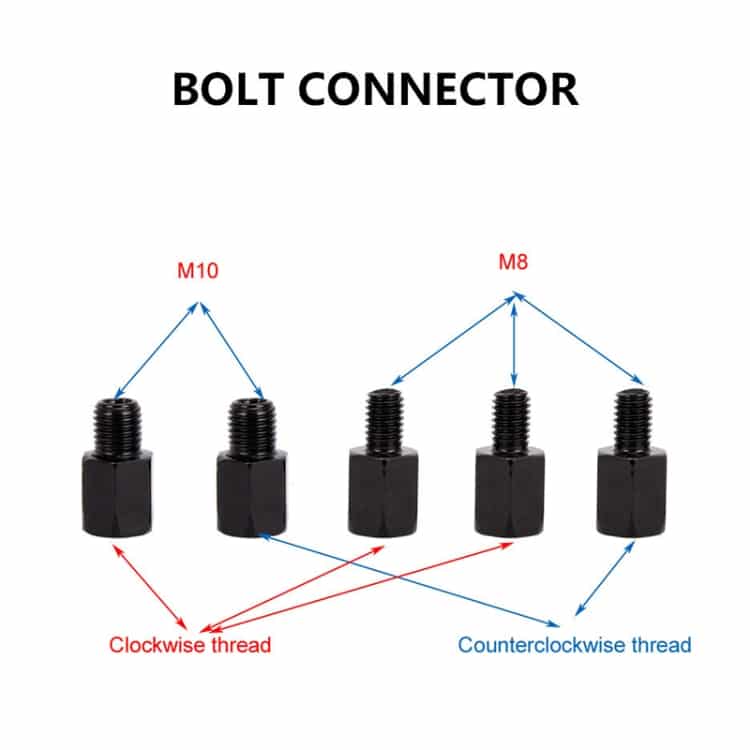 ZF001-185B Pair Rearview Mirror Reflective Mirror for Four-wheeler ATV 5 Zf001-185B Pair Rearview Mirror Reflective Mirror For Four-Wheeler Atv - Image 5