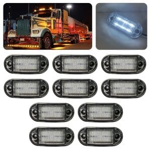 10 PCS MK-019 6LEDs Side Marker Lights for Car/Truck, Bright Indicator Bulb Lamp